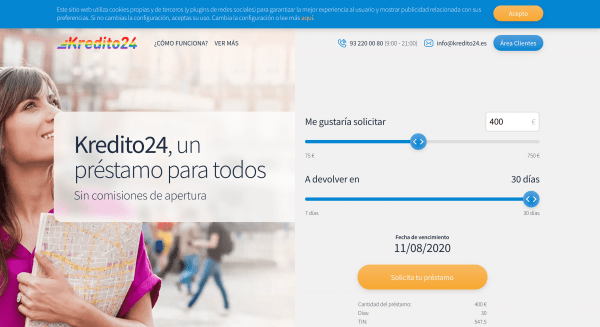 Kredito24 - Préstamo de hasta 750 €