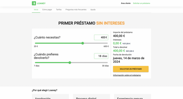 Loaney - Préstamos hasta 600 €